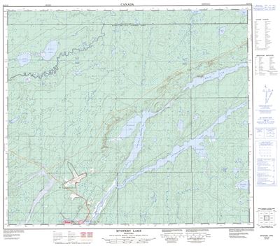 063P13 - MYSTERY LAKE - Topographic Map