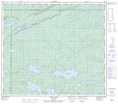 063P14 - BEGG LAKE - Topographic Map