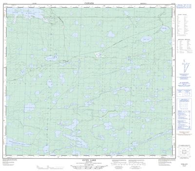 063P16 - GUNN LAKE - Topographic Map