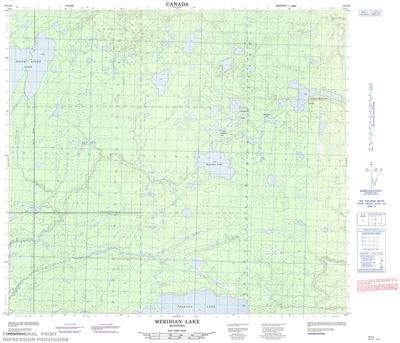 064A06 - MERIDIAN LAKE - Topographic Map
