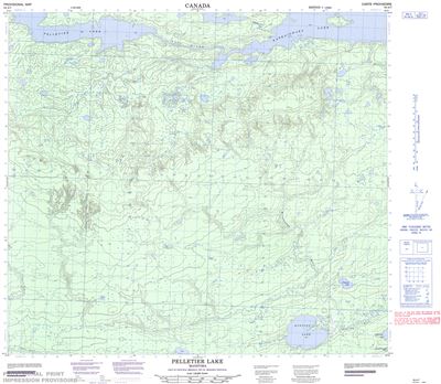 064A07 - PELLETIER LAKE - Topographic Map