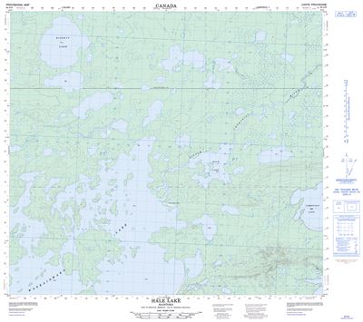 064A09 - HALE LAKE - Topographic Map