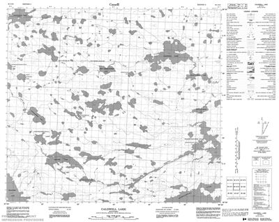 064A10 - CALDWELL LAKE - Topographic Map