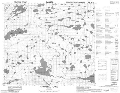 064A11 - HANDLE LAKE - Topographic Map