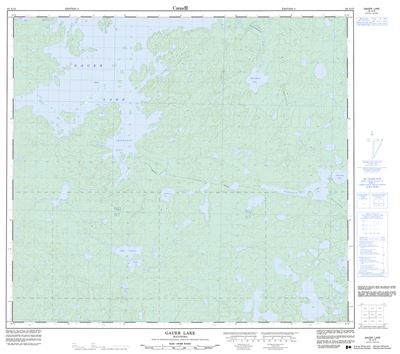 064A13 - GAUER LAKE - Topographic Map