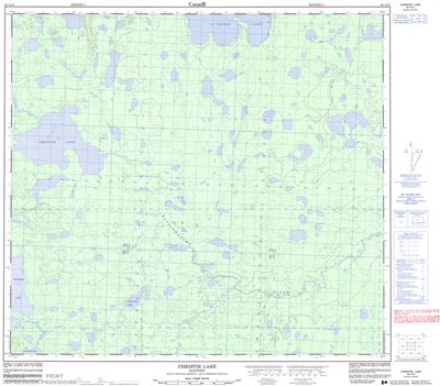 064A15 - CHRISTIE LAKE - Topographic Map