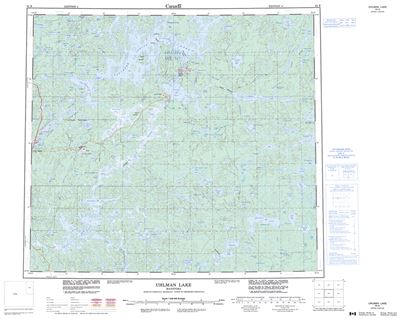 064B - UHLMAN LAKE - Topographic Map