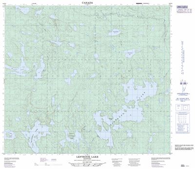 064B02 - LEFTROOK LAKE - Topographic Map