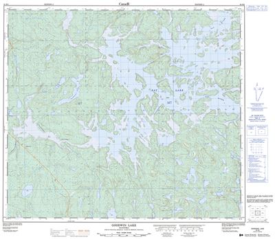 064B04 - GOODWIN LAKE - Topographic Map