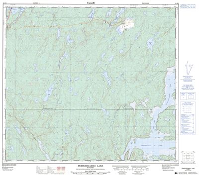 064B05 - PEMICHIGAMAU LAKE - Topographic Map