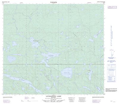 064B07 - LIVINGSTON LAKE - Topographic Map