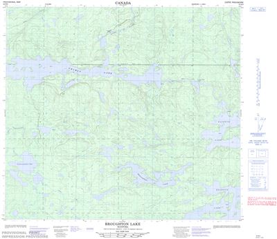 064B09 - BROUGHTON LAKE - Topographic Map