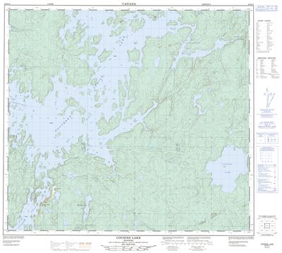064B15 - COUSINS LAKE - Topographic Map
