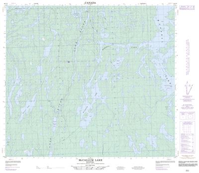 064C04 - MCCALLUM LAKE - Topographic Map