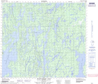 064C05 - KAMUCHAWIE LAKE - Topographic Map
