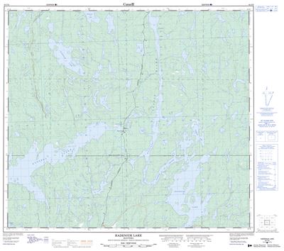 064C06 - KADENIUK LAKE - Topographic Map