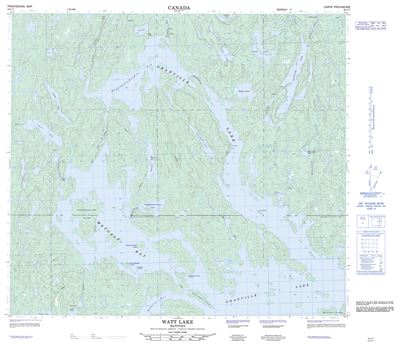 064C07 - WATT LAKE - Topographic Map