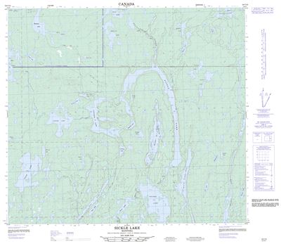 064C10 - SICKLE LAKE - Topographic Map