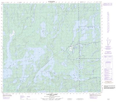 064C12 - LAURIE LAKE - Topographic Map