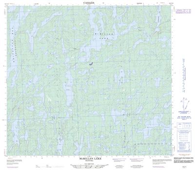 064C13 - MCMILLAN LAKE - Topographic Map