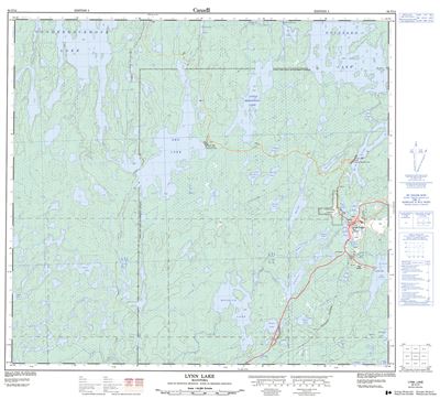 064C14 - LYNN LAKE - Topographic Map