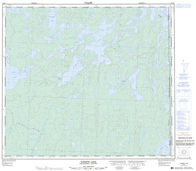 064D01 - KAMATSI LAKE - Topographic Map