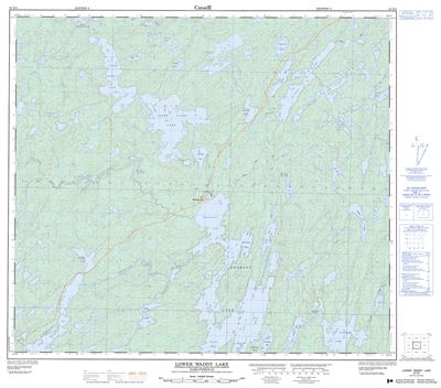 064D04 - LOWER WADDY LAKE - Topographic Map