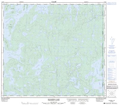 064D09 - BLEASDELL LAKE - Topographic Map
