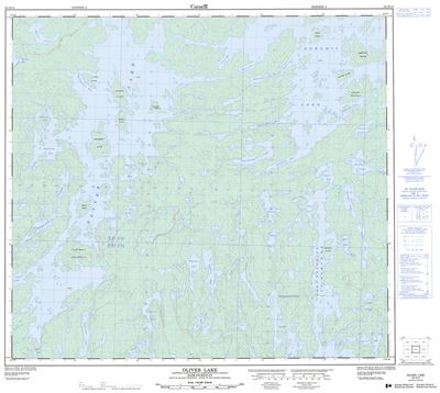 064D14 - OLIVER LAKE - Topographic Map
