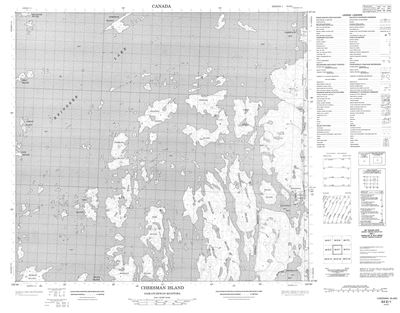 064E01 - CHEESMAN ISLAND - Topographic Map