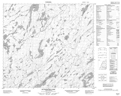 064E06 - RUTHERFORD LAKE - Topographic Map