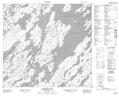 064E13 - NEKWEAGA BAY - Topographic Map