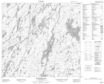 064E15 - REYNOLDS LAKE - Topographic Map