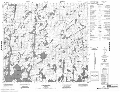 064F05 - CARRIERE LAKE - Topographic Map