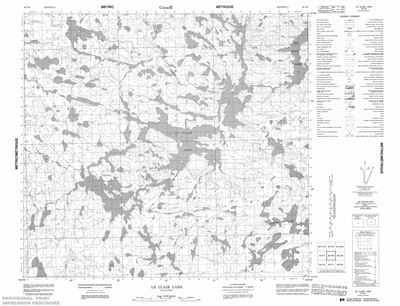 064F08 - LE CLAIR LAKE - Topographic Map