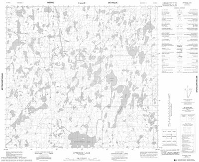 064F15 - ATTRIDGE LAKE - Topographic Map