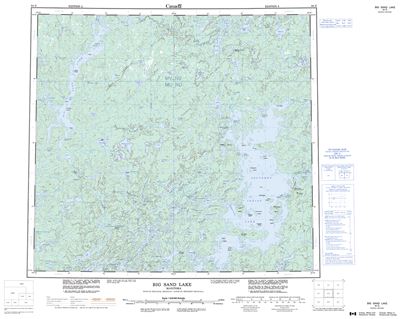 064G - BIG SAND LAKE - Topographic Map