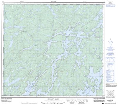 064G03 - MULCAHY LAKE - Topographic Map