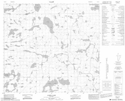 064G05 - JAMES LAKE - Topographic Map