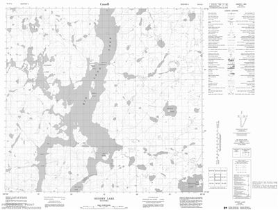 064G12 - HENDRY LAKE - Topographic Map