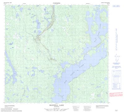 064G13 - MAXWELL LAKE - Topographic Map