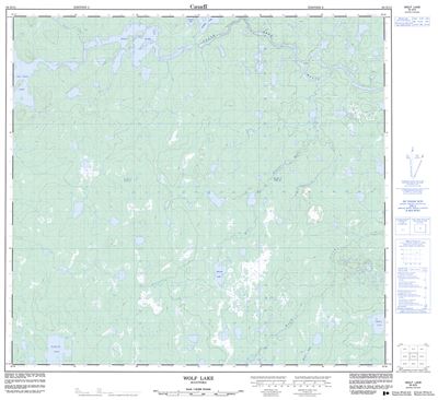 064G14 - WOLF LAKE - Topographic Map
