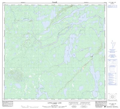 064G15 - LITTLE SAND LAKE - Topographic Map