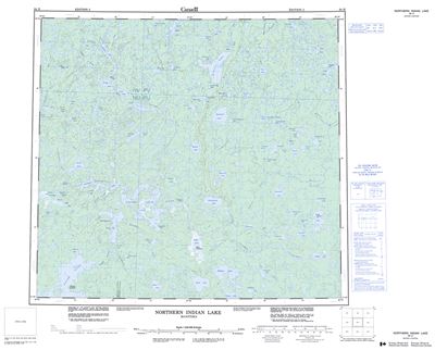 064H - NORTHERN INDIAN LAKE - Topographic Map