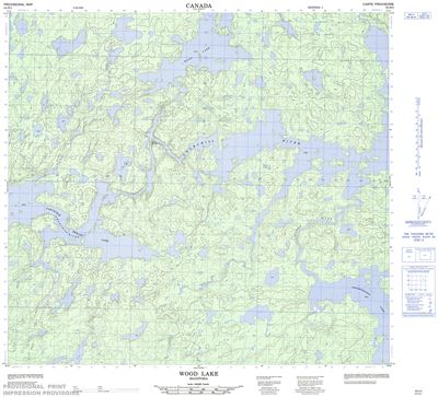 064H05 - WOOD LAKE - Topographic Map