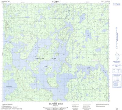 064H06 - KILFOYLE LAKE - Topographic Map