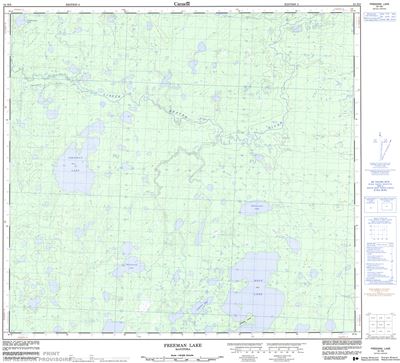 064H08 - FREEMAN LAKE - Topographic Map