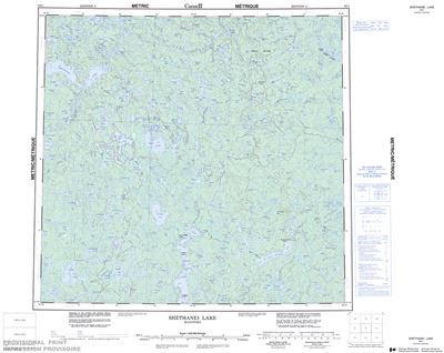 064I - SHETHANEI LAKE - Topographic Map
