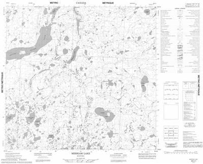 064I01 - MERRIAM LAKE - Topographic Map