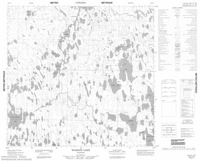 064I12 - WASSLEN LAKE - Topographic Map